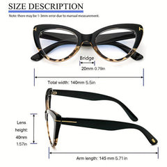 Oversized Cat Eye Reading Glasses for Women