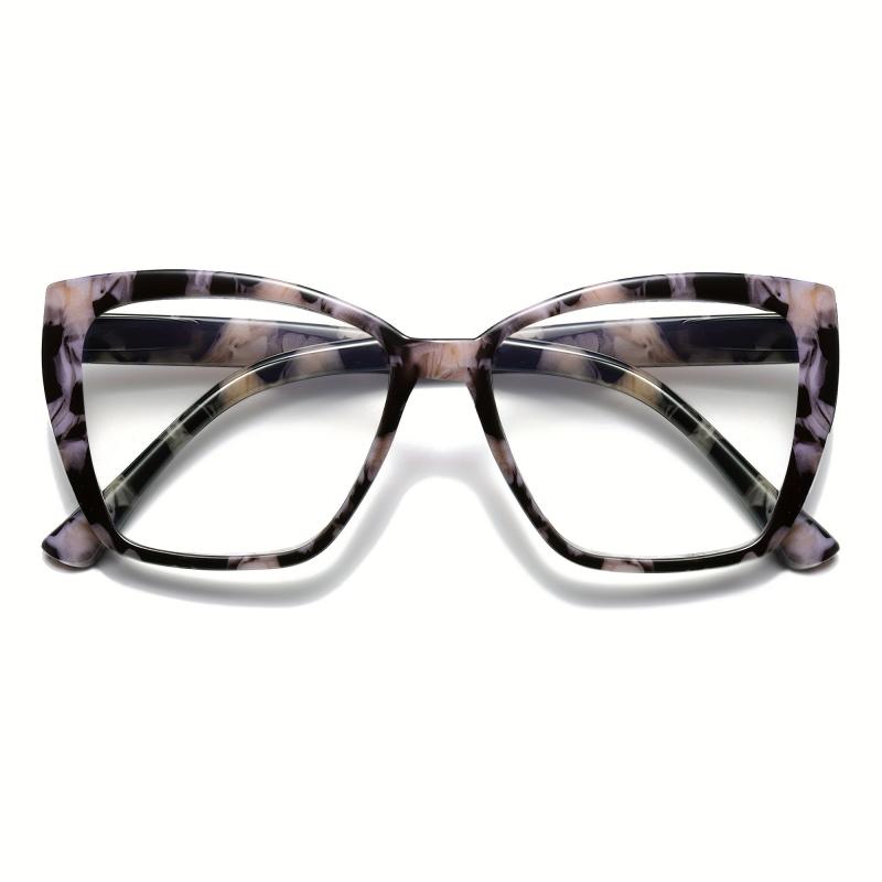 Pink/Yellow Tortoiseshell Cat Eye Reading Glasses, Light Bloc