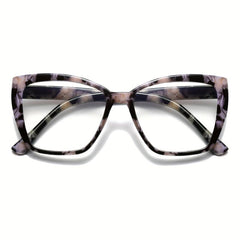 Pink/Yellow Tortoiseshell Cat Eye Reading Glasses, Light Bloc