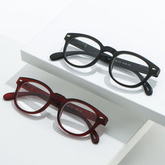 Readers Spring Hinge Squared Plastic Frame Glasses For Men And Women