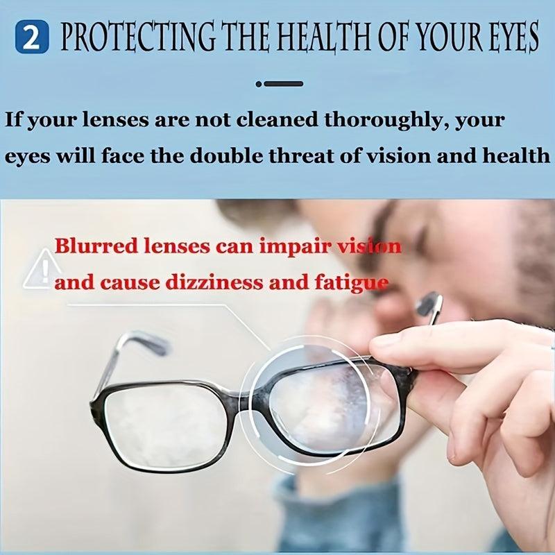 100pcs Eyeglasses Anti-fog Disposable Wet Wipes Quick Drying Cleaning Paper