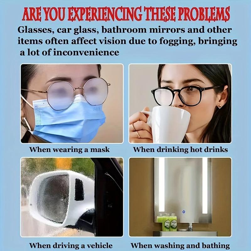 100pcs Eyeglasses Anti-fog Disposable Wet Wipes Quick Drying Cleaning Paper