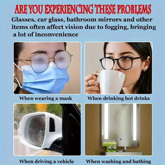 100pcs Eyeglasses Anti-fog Disposable Wet Wipes Quick Drying Cleaning Paper