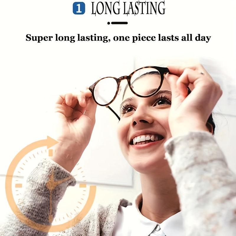 100pcs Eyeglasses Anti-fog Disposable Wet Wipes Quick Drying Cleaning Paper