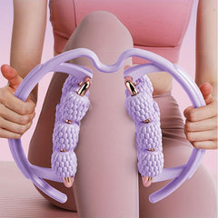 Yoga Leg Massager ABS Three layer Ring Clip Massage Roller Leg Muscle Relaxation