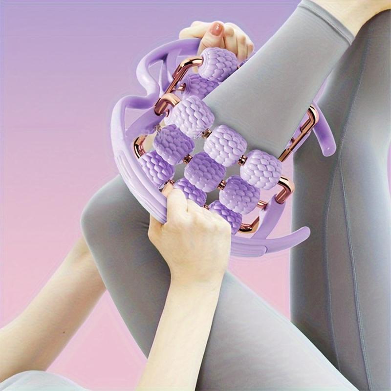 Yoga Leg Massager ABS Three layer Ring Clip Massage Roller Leg Muscle Relaxation