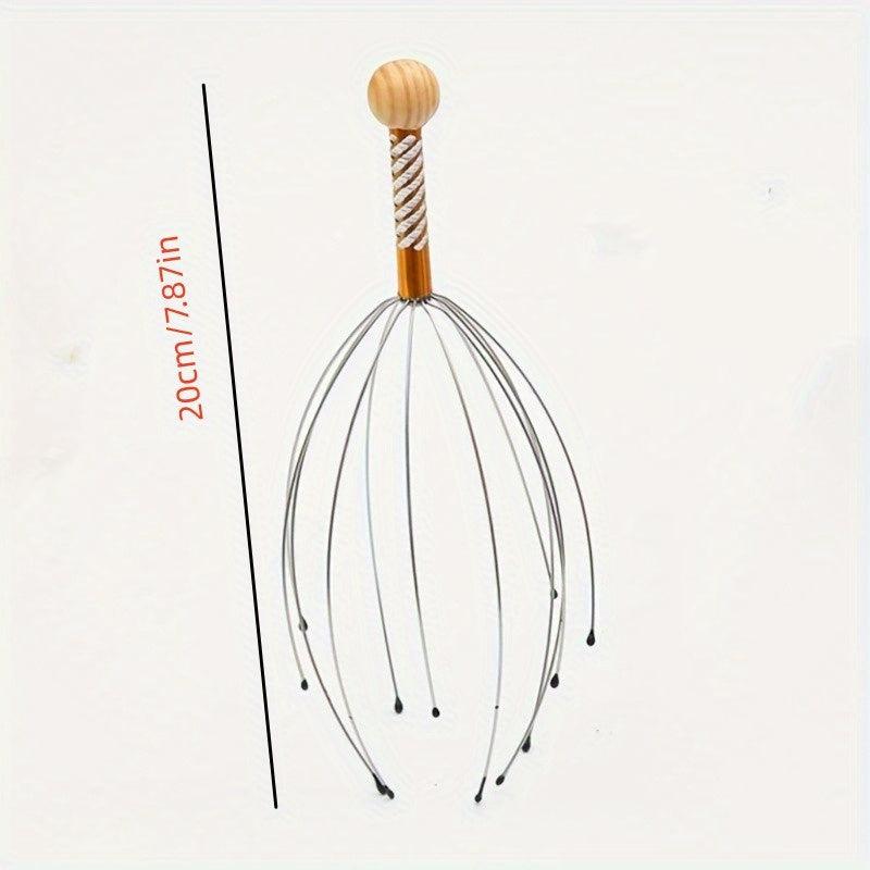 1Pc Stainless Head Neck Scalp Massager Octopus Equipment