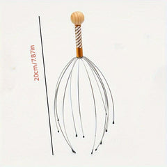 1Pc Stainless Head Neck Scalp Massager Octopus Equipment