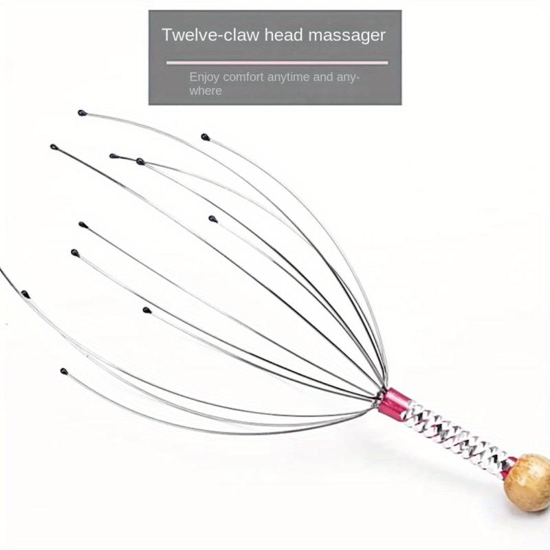 1Pc Stainless Head Neck Scalp Massager Octopus Equipment