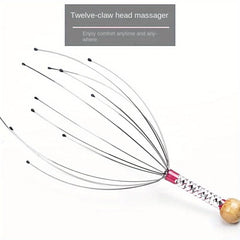 1Pc Stainless Head Neck Scalp Massager Octopus Equipment