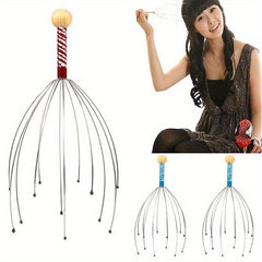 1Pc Stainless Head Neck Scalp Massager Octopus Equipment