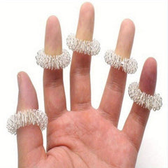 5pcs Sensory Finger Rings Fidget Set for Acupressure Stress Relief