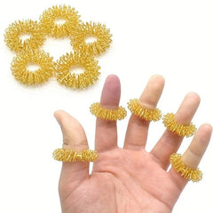 5pcs Sensory Finger Rings Fidget Set for Acupressure Stress Relief