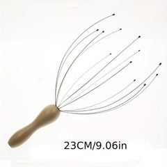 12 Claws Body Massager Octopus Head Scalp Neck Stress Release Relax Massage