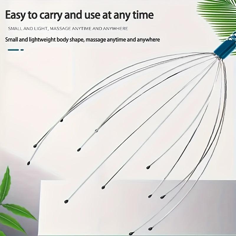 3pcs Hair Growth Octopus Scalp Massager Manual Handheld Head Scratcher