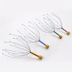 3pcs Hair Growth Octopus Scalp Massager Manual Handheld Head Scratcher