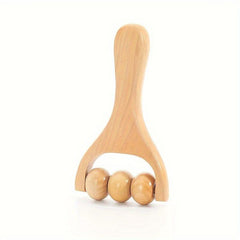 Mini Wooden Roller Massager Neck Shoulder Leg Hand Massage Tool