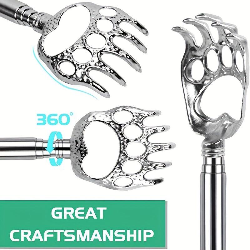 Upgraded Bear Claw Back Scratcher Retractable Metal Portable Back Scratchers