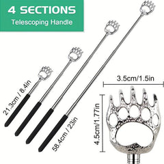 Upgraded Bear Claw Back Scratcher Retractable Metal Portable Back Scratchers