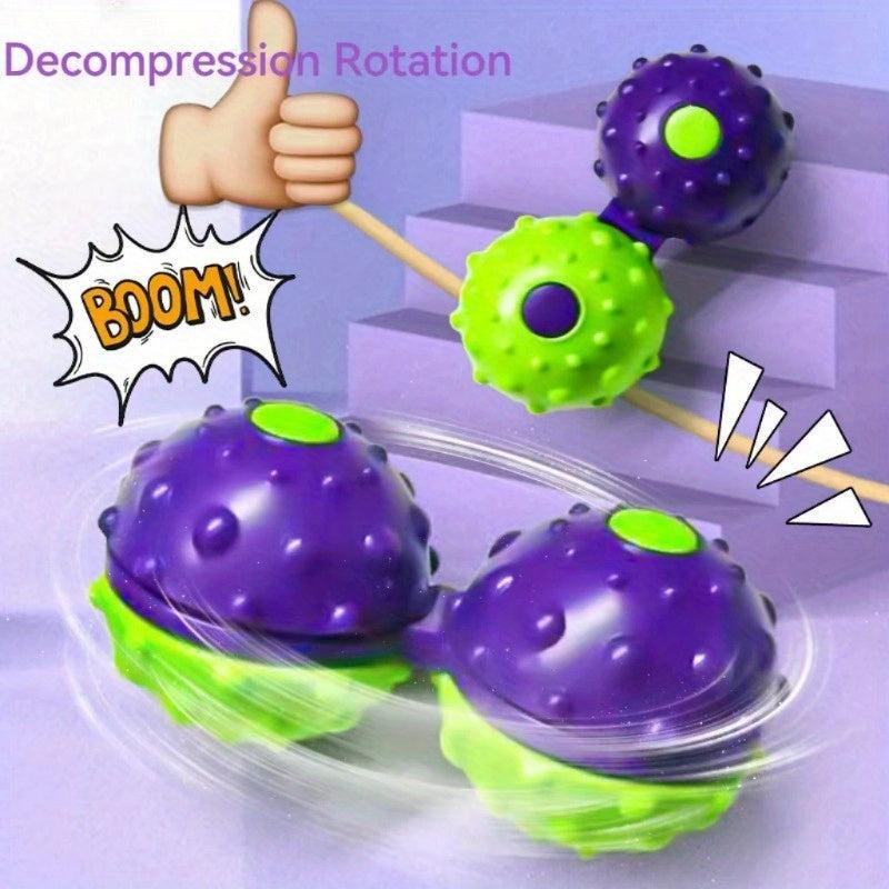 Christmas Gift Radish Fingertip Gyroscope Portable Fun Massage Ball