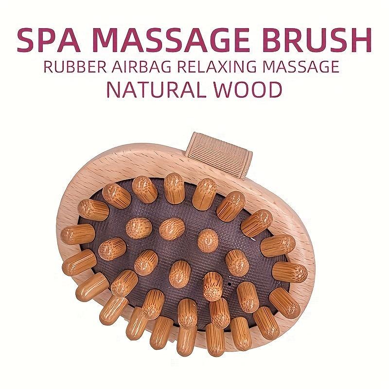 Scalp Massage Comb Wood Bristle Hair Comb Mini Hair Comb Round Air