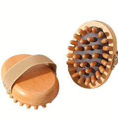 Scalp Massage Comb Wood Bristle Hair Comb Mini Hair Comb Round Air