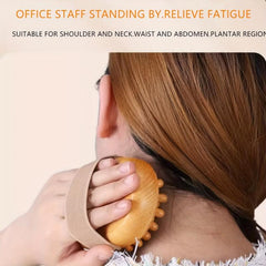 Scalp Massage Comb Wood Bristle Hair Comb Mini Hair Comb Round Air