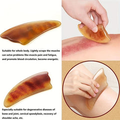2pcs Natural Angle Gua Sha Scraping Board Massage Tool
