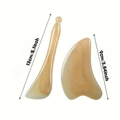 2pcs Natural Angle Gua Sha Scraping Board Massage Tool