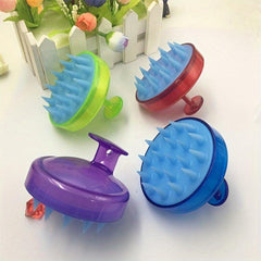 Silicone Shampoo Brush Gourd Handle Wet/Dry Anti-Itch Massage Comb