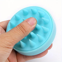Silicone Shampoo Brush Gourd Handle Wet/Dry Anti-Itch Massage Comb