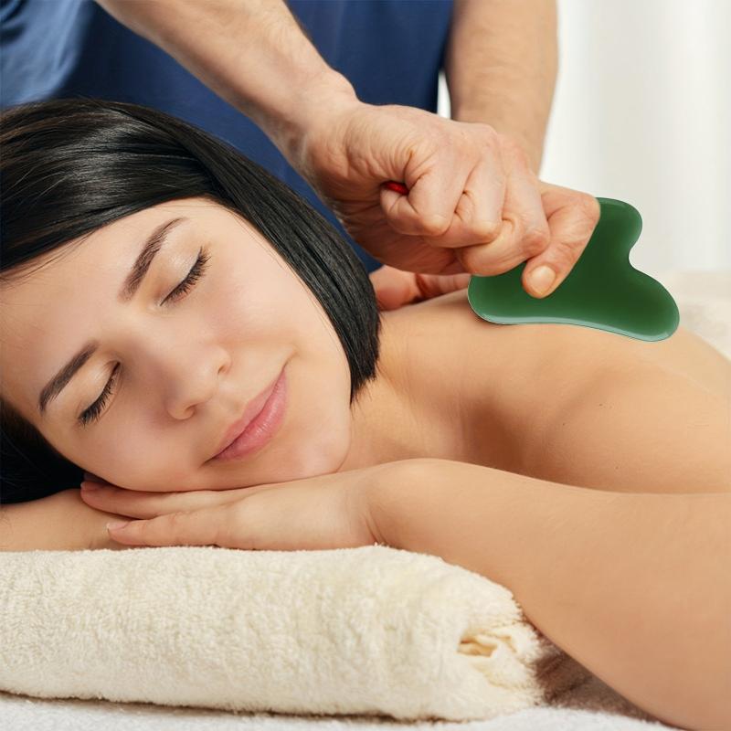 Jade Stone Gua Sha Facial Tool for Scraping Massage & Lymphatic Massagers