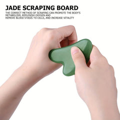 Jade Stone Gua Sha Facial Tool for Scraping Massage & Lymphatic Massagers