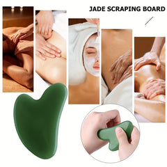 Jade Stone Gua Sha Facial Tool for Scraping Massage & Lymphatic Massagers