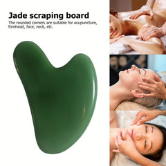 Jade Stone Gua Sha Facial Tool for Scraping Massage & Lymphatic Massagers