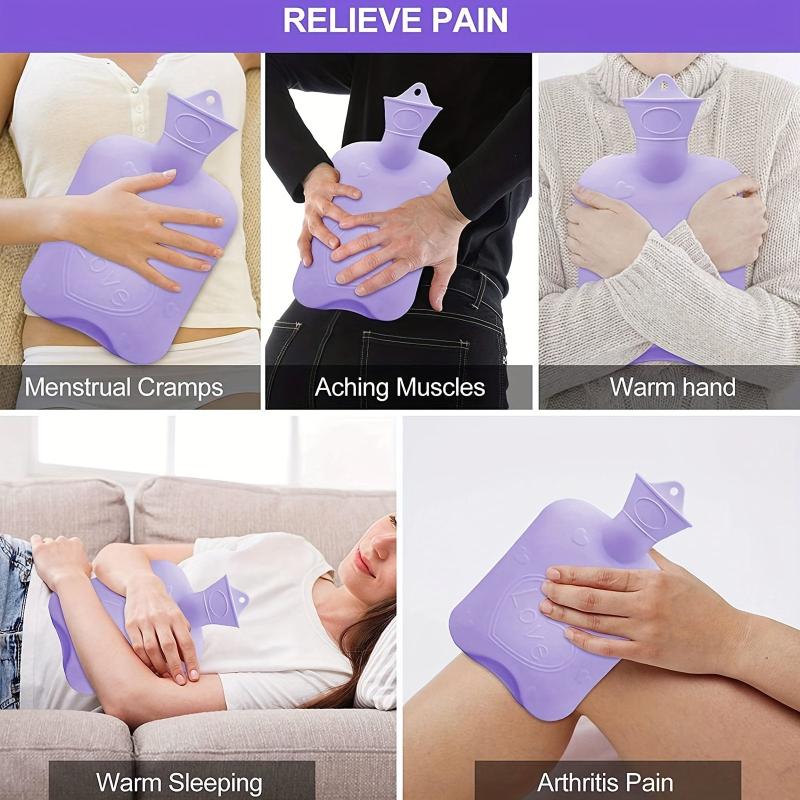 2pcs Water Warm Belt & Hand Warmer Set Hot Water Bag Waist Belly Warmer