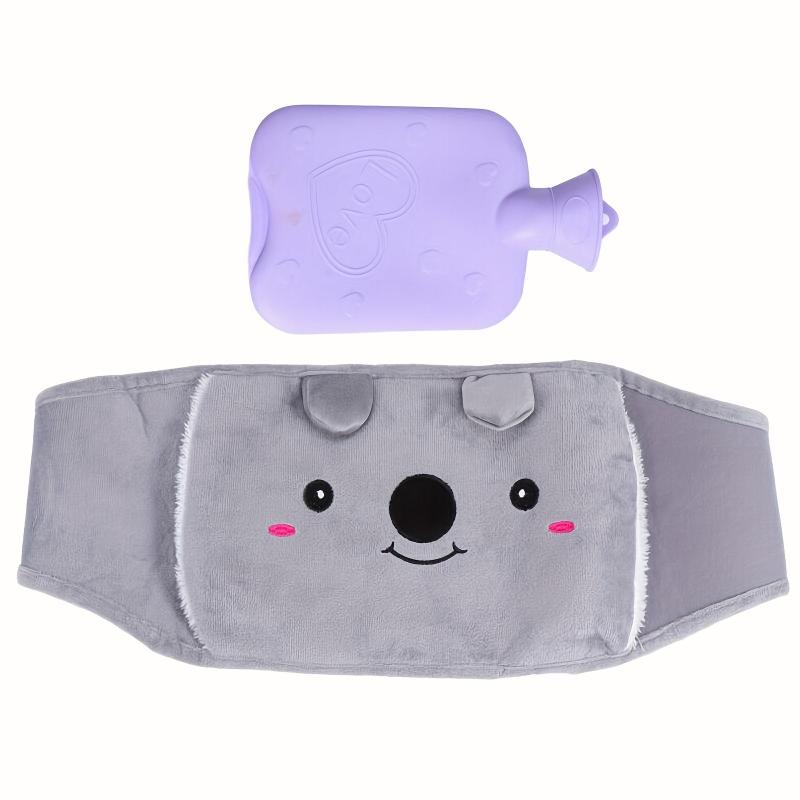 2pcs Water Warm Belt & Hand Warmer Set Hot Water Bag Waist Belly Warmer