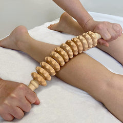 Wooden Curved Handheld Roller Trigger Point Massager