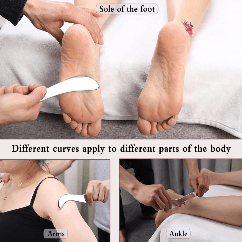 Stainless Steel Myofascial Laxity IASTM Gua Sha Tool Fitness Massager