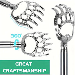 Retractable Back Massage Trumpet Massager, Relaxing Stainless Steel Material