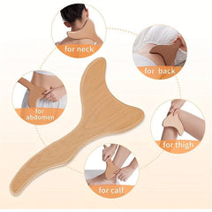 Wooden Gua Sha Tools Paddle Massager for Back Legs Arms