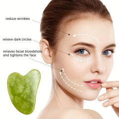 Natural Jade Stone Gua Sha Tool Face Body Care