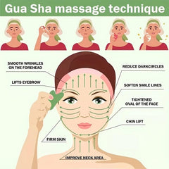Natural Jade Stone Gua Sha Tool Face Body Care