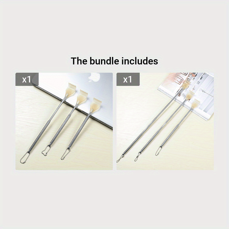 Extendable Stainless Steel Back Scratcher For Itch Relief And Massage