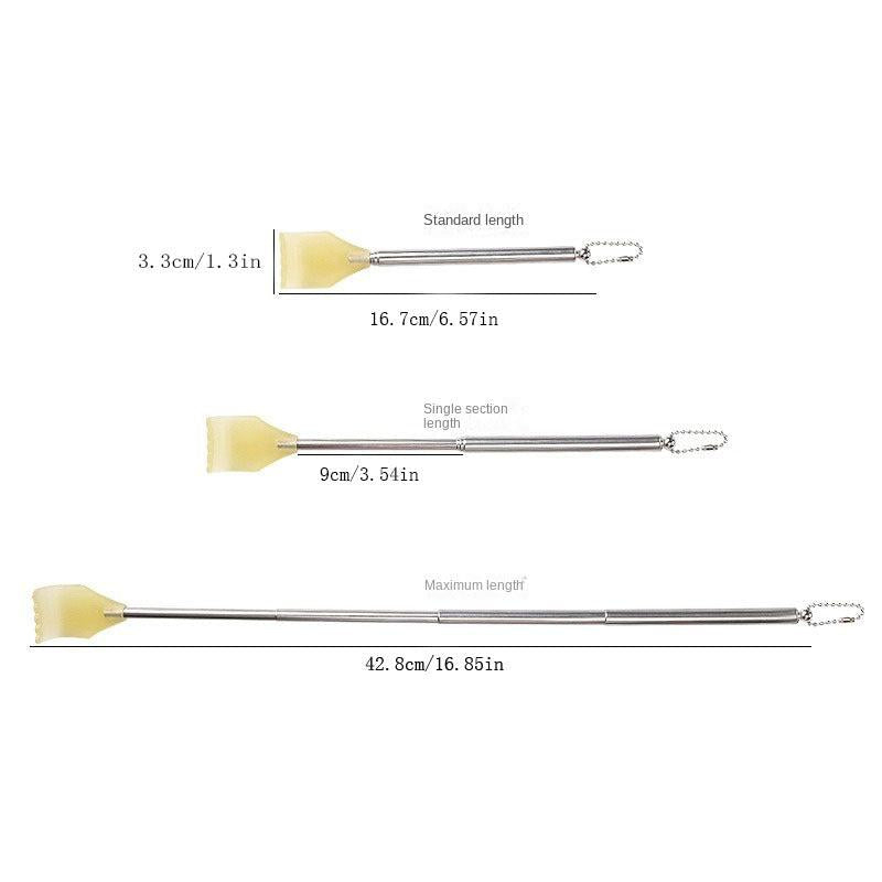 Extendable Stainless Steel Back Scratcher For Itch Relief And Massage