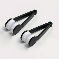 Mini Tool Eyeglass Sun Glasses Microfiber Cleaner Soft Brush Clip