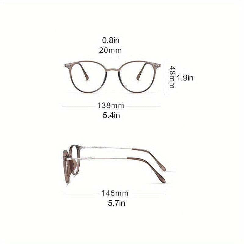 Light Blocking Glasses Clear Lens for Women & Men Reduce Eye Fatigue & UV Glare
