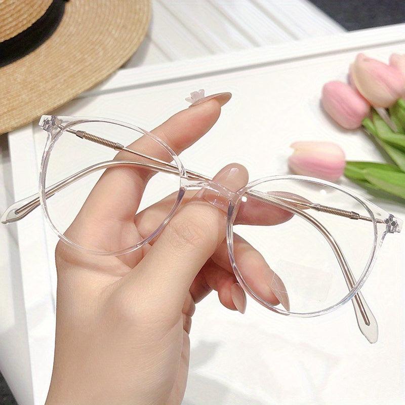 Light Blocking Glasses Clear Lens for Women & Men Reduce Eye Fatigue & UV Glare