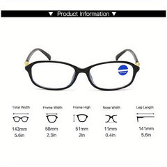 Y2K Style Light Blocking Glasses Clear Lens Reduce Eye Fatigue UV Glare