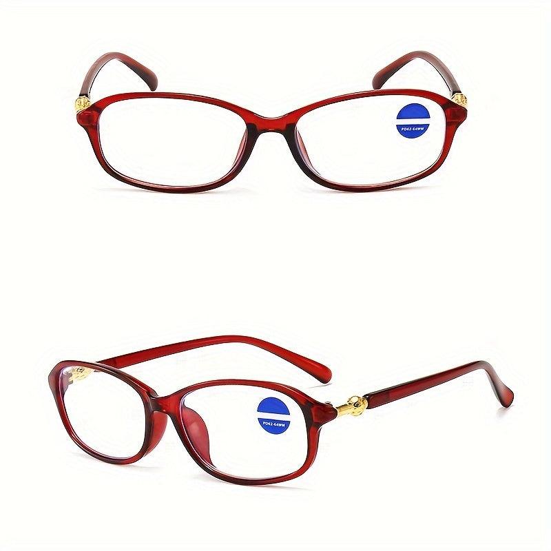 Y2K Style Light Blocking Glasses Clear Lens Reduce Eye Fatigue UV Glare